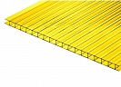 Сотовый Поликарбонат Plastilux 10мм Желтый (гарантия 15 лет)